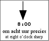 [an arrow pointing to '8:00']