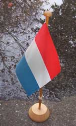 [The Flag of The Netherlands is Red, White and Blue ]