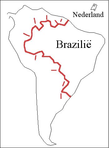 [Map Showing the size of Brazil and Holland]