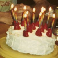 [a birthday cake with candles]