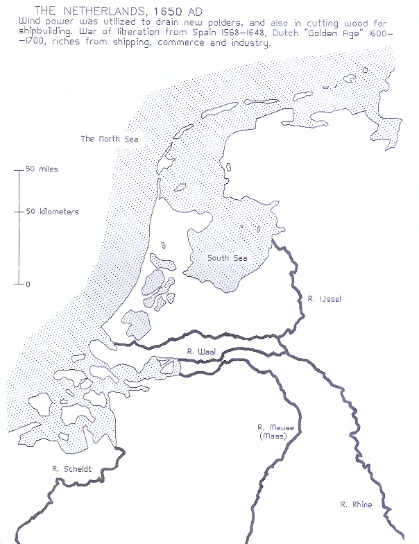 [a historical map of Holland]