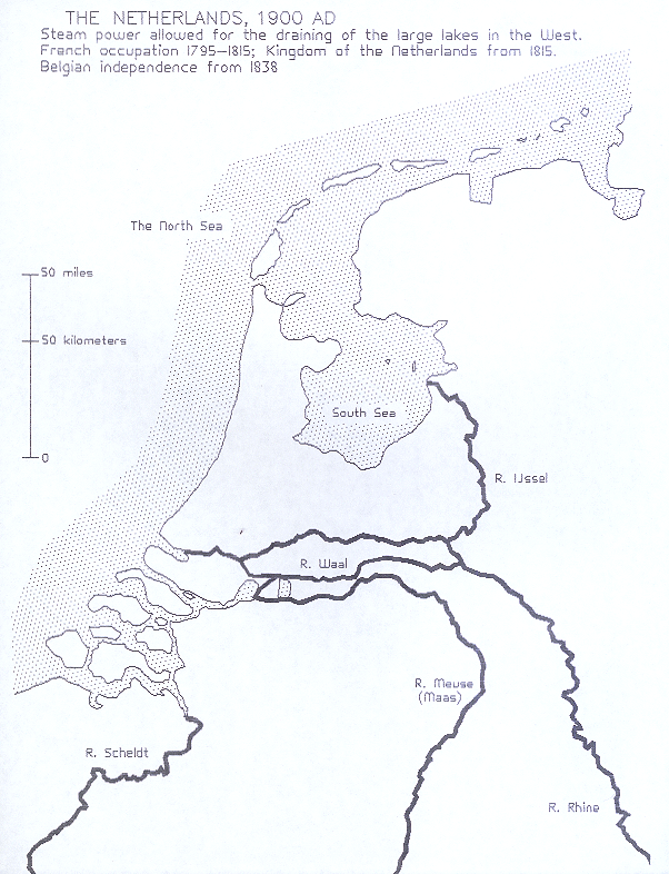 [a historical map of Holland]