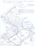 [map showing hte reclaimed land in the old Zuyder Zee]