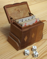 [playing cards and dice]
