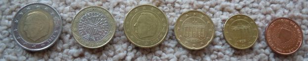 [Euro coins]