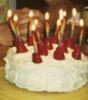 [birthday cake with candles]