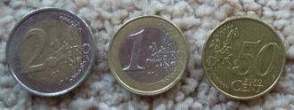 [Euro coins]