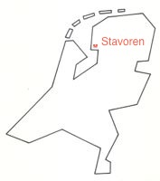 [Map showing the location of Stavoren in The Netherlands ]