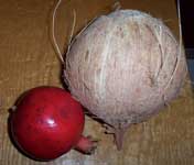 [pomegranate and coconut]