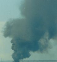 [the smoke of a fire]