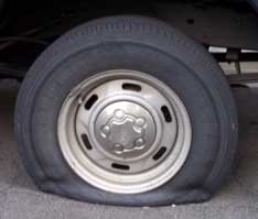 [flat tire (car)]